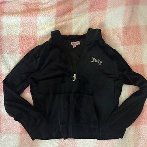 Juicy Couture Black Velour Jacket